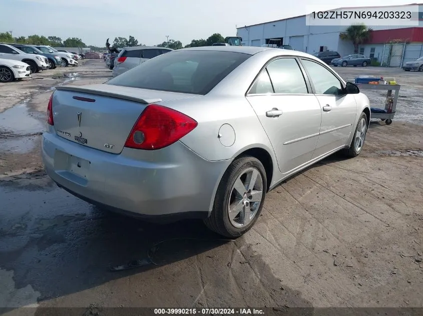 2009 Pontiac G6 Gt VIN: 1G2ZH57N694203323 Lot: 39990215