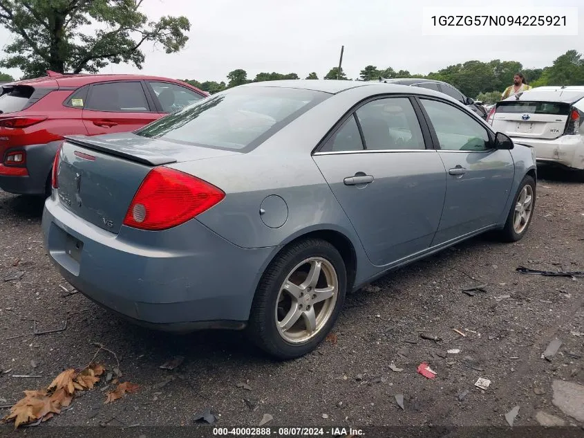 1G2ZG57N094225921 2009 Pontiac G6