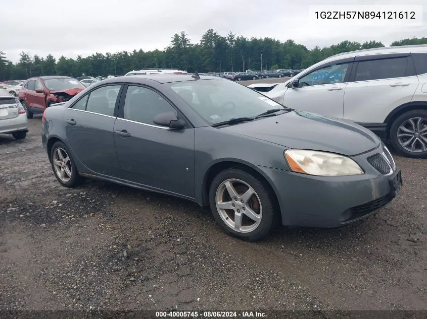 1G2ZH57N894121612 2009 Pontiac G6 Gt