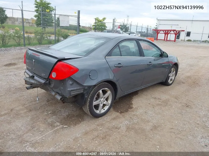 2009 Pontiac G6 Gt VIN: 1G2ZH57NX94139996 Lot: 40014287