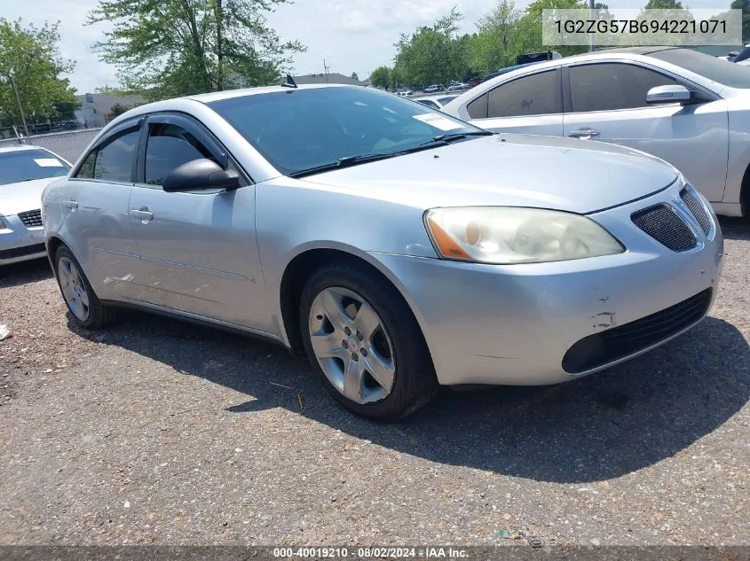 1G2ZG57B694221071 2009 Pontiac G6