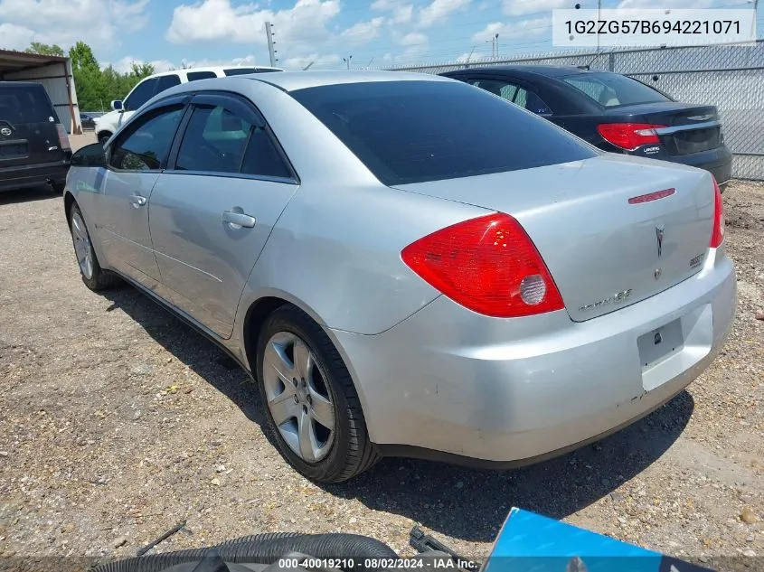 1G2ZG57B694221071 2009 Pontiac G6