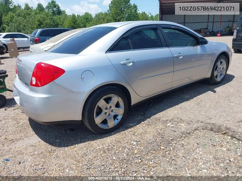 1G2ZG57B694221071 2009 Pontiac G6