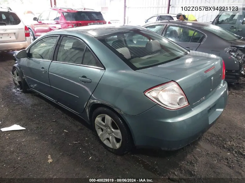 1G2ZG57BX94221123 2009 Pontiac G6