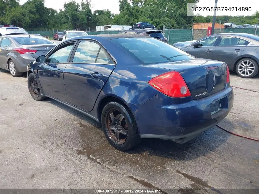 1G2ZG57B794214890 2009 Pontiac G6