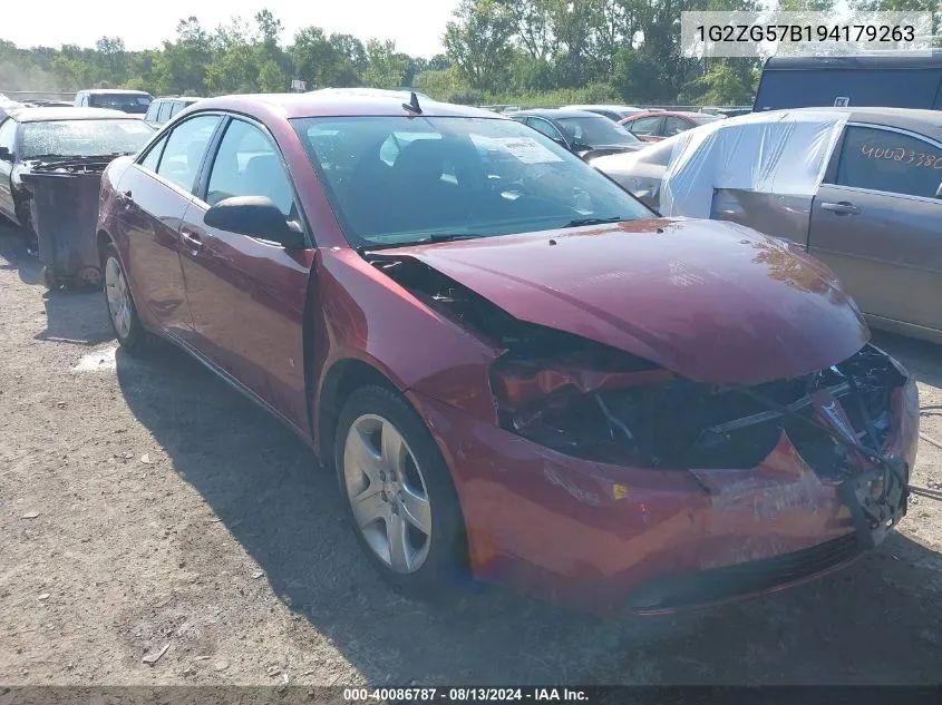 1G2ZG57B194179263 2009 Pontiac G6