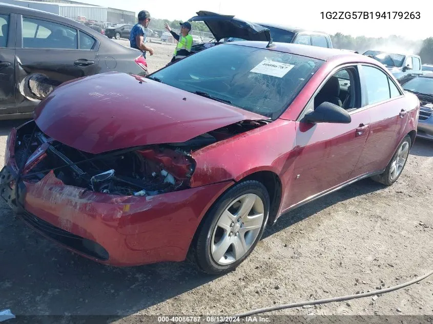 1G2ZG57B194179263 2009 Pontiac G6