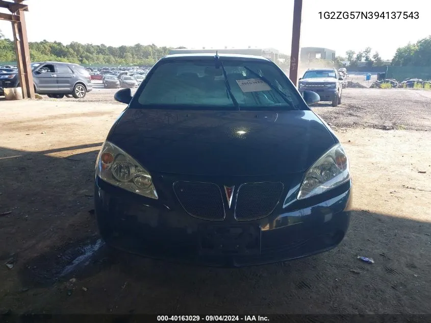 1G2ZG57N394137543 2009 Pontiac G6