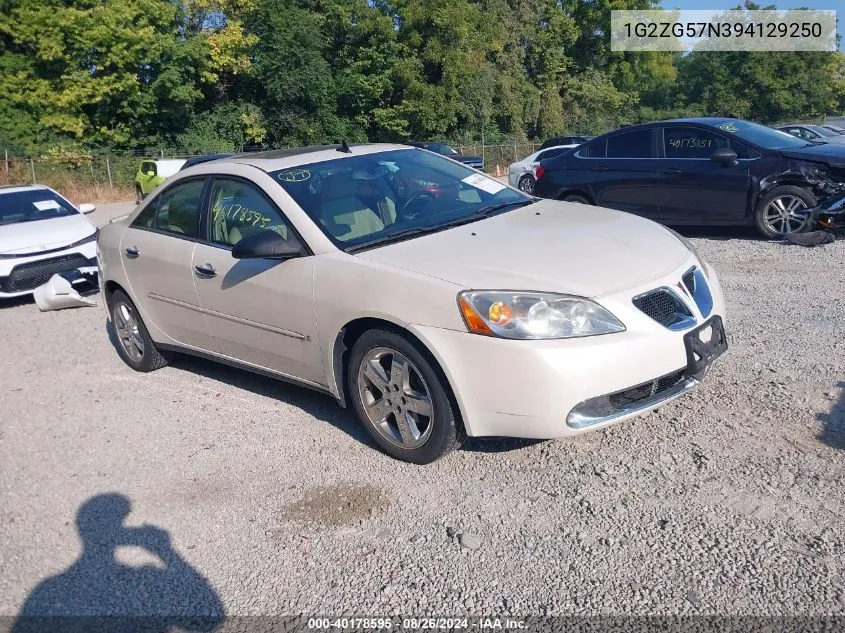 1G2ZG57N394129250 2009 Pontiac G6