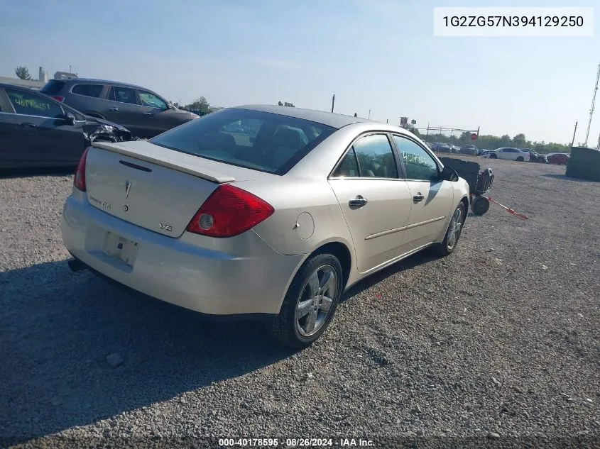 2009 Pontiac G6 VIN: 1G2ZG57N394129250 Lot: 40178595