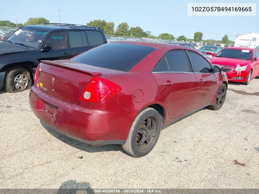 1G2ZG57B494169665 2009 Pontiac G6