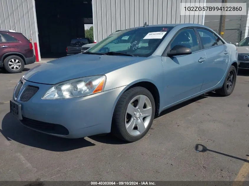 1G2ZG57B994122860 2009 Pontiac G6