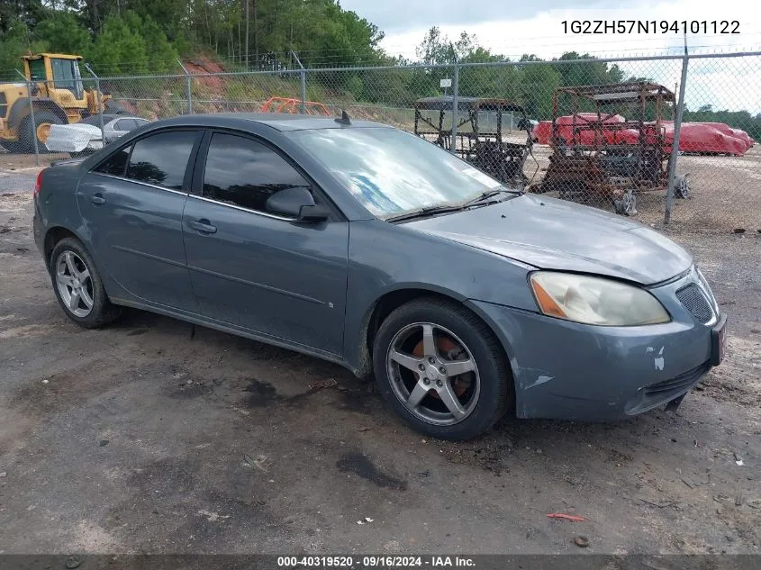 2009 Pontiac G6 Gt VIN: 1G2ZH57N194101122 Lot: 40319520