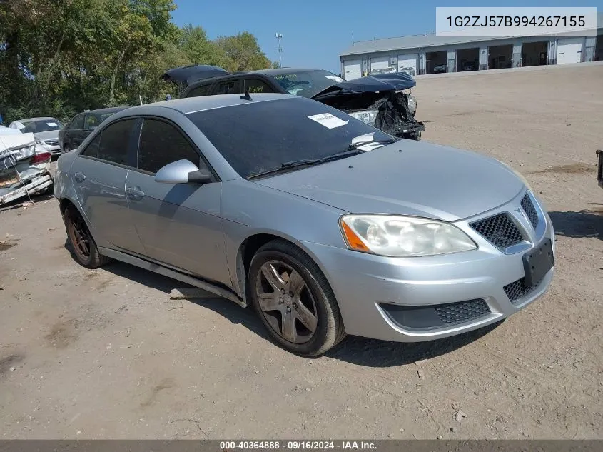 2009 Pontiac G6 New Se VIN: 1G2ZJ57B994267155 Lot: 40364888