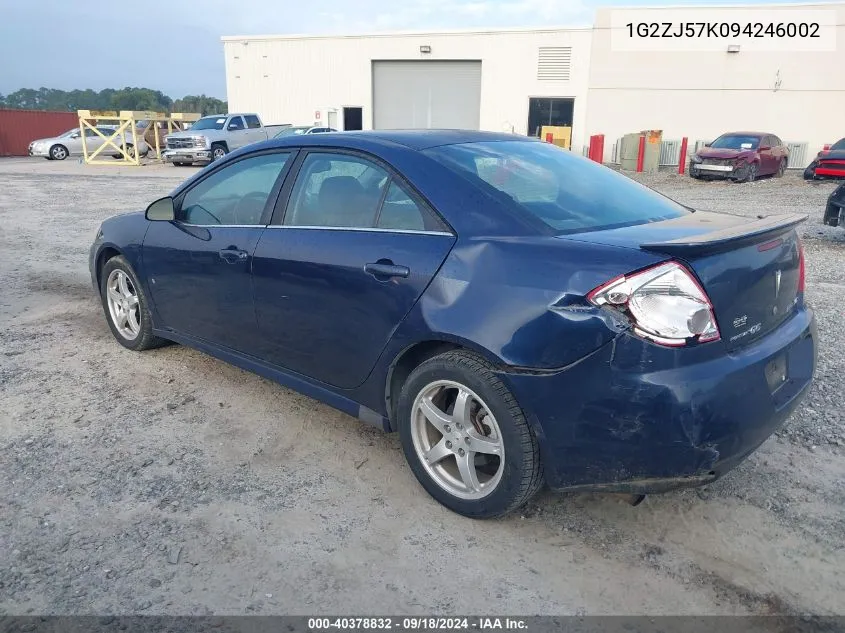 2009 Pontiac G6 VIN: 1G2ZJ57K094246002 Lot: 40378832