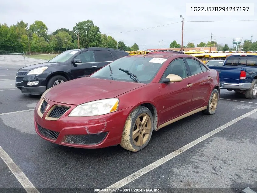 1G2ZJ57B294247197 2009 Pontiac G6 New Se