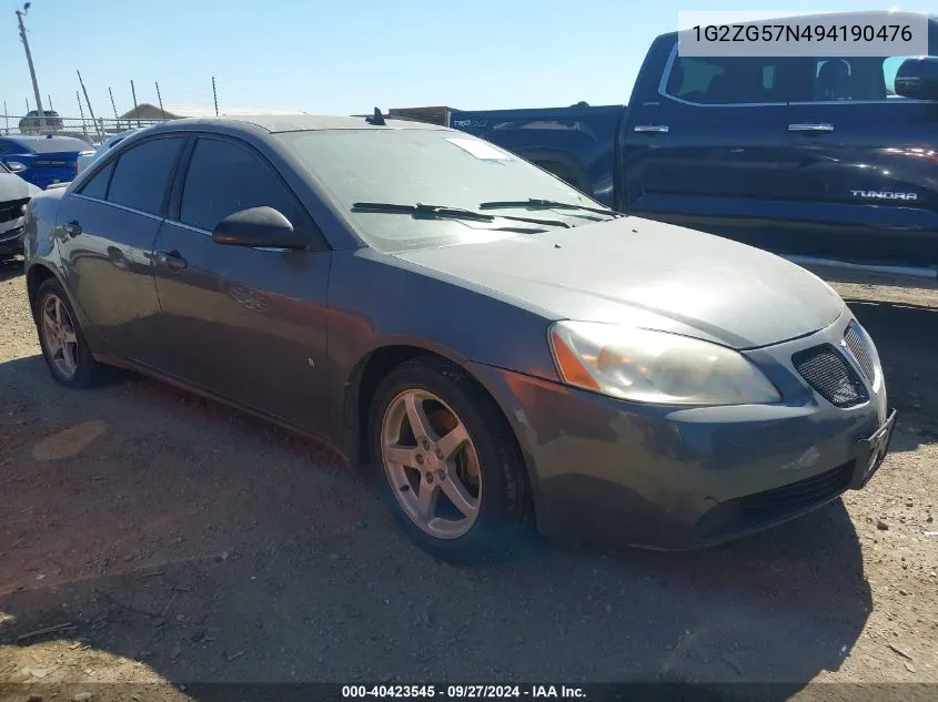 1G2ZG57N494190476 2009 Pontiac G6