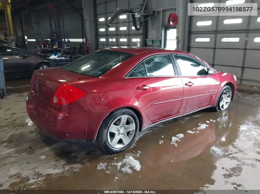 1G2ZG57B994198577 2009 Pontiac G6