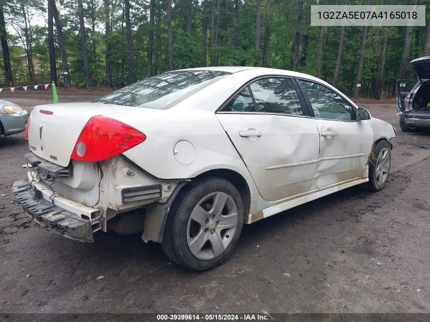 1G2ZA5E07A4165018 2010 Pontiac G6