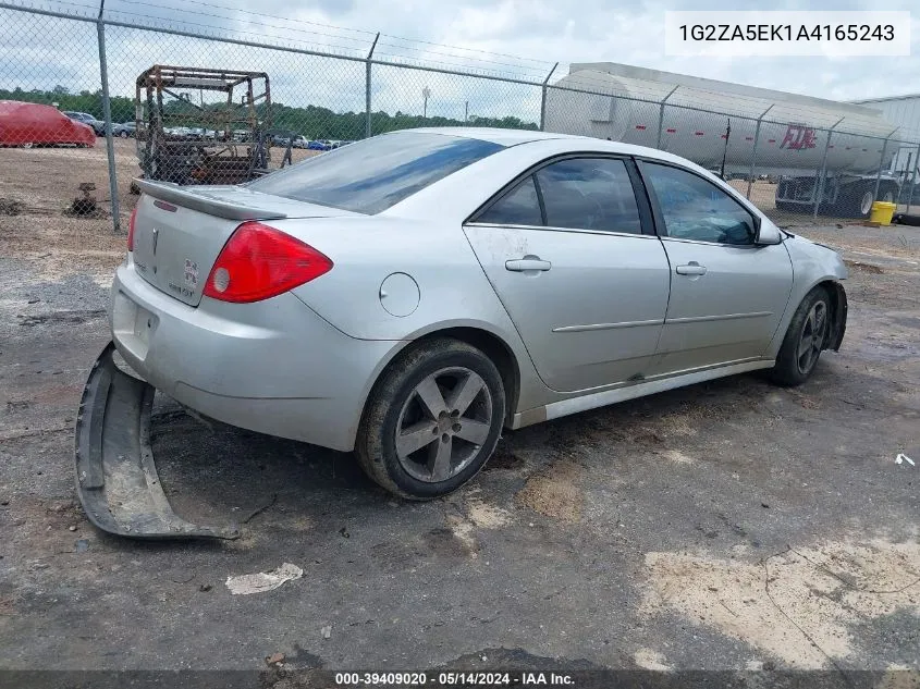 2010 Pontiac G6 VIN: 1G2ZA5EK1A4165243 Lot: 39409020