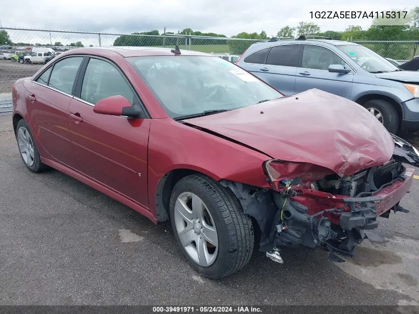 1G2ZA5EB7A4115317 2010 Pontiac G6