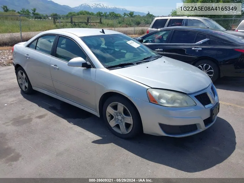 2010 Pontiac G6 VIN: 1G2ZA5E08A4165349 Lot: 39509321