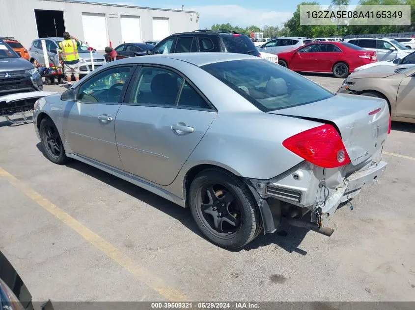 2010 Pontiac G6 VIN: 1G2ZA5E08A4165349 Lot: 39509321