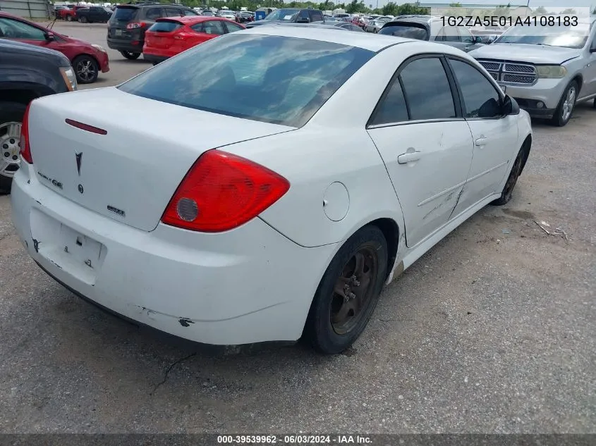 1G2ZA5E01A4108183 2010 Pontiac G6