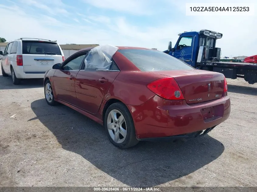 1G2ZA5E04A4125253 2010 Pontiac G6