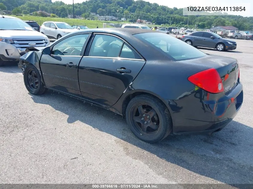 2010 Pontiac G6 VIN: 1G2ZA5E03A4113854 Lot: 39766616