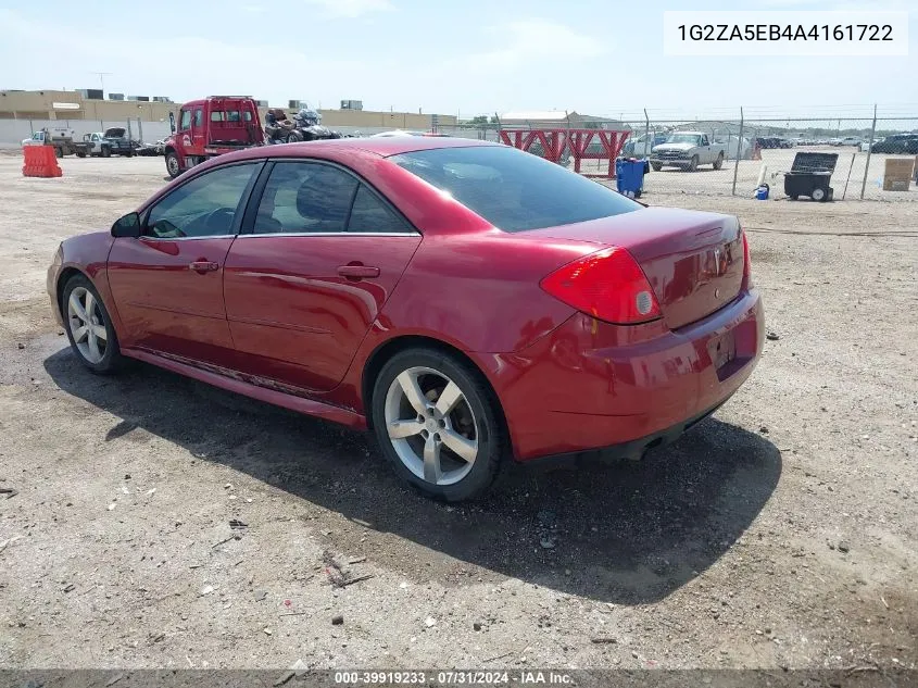 2010 Pontiac G6 VIN: 1G2ZA5EB4A4161722 Lot: 39919233