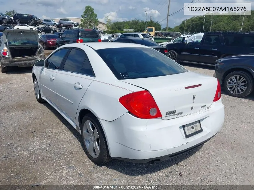 1G2ZA5E07A4165276 2010 Pontiac G6