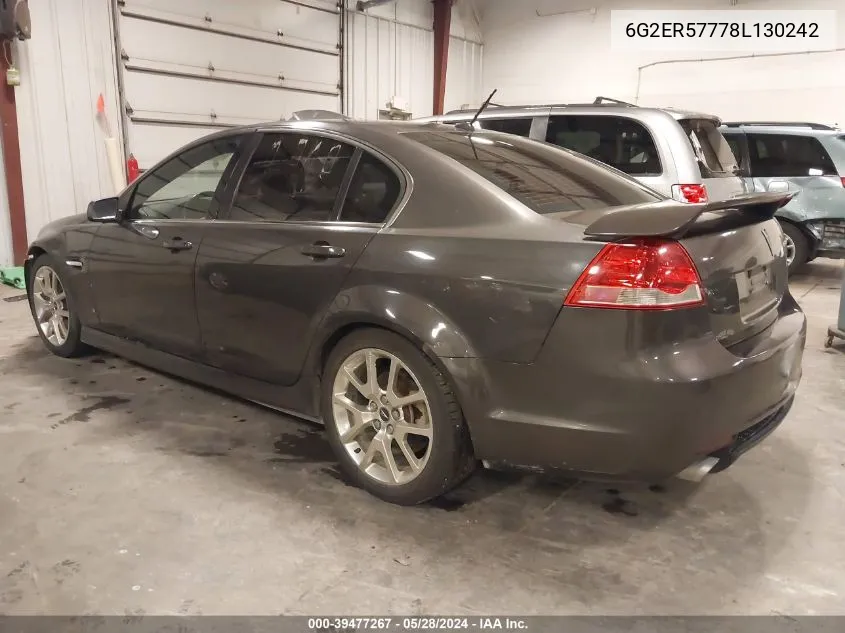 6G2ER57778L130242 2008 Pontiac G8