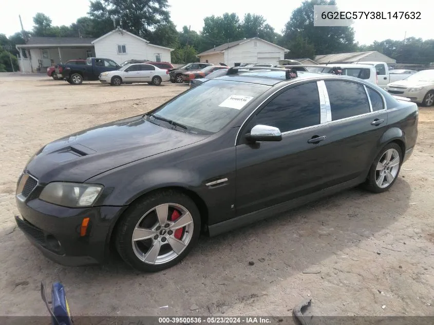 2008 Pontiac G8 Gt VIN: 6G2EC57Y38L147632 Lot: 39500536