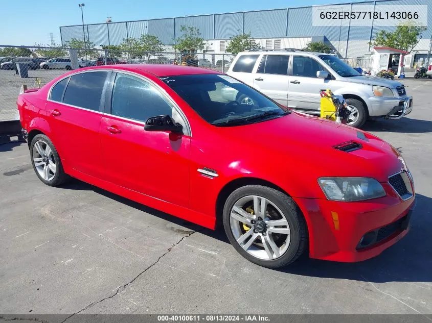 2008 Pontiac G8 VIN: 6G2ER57718L143066 Lot: 40100611