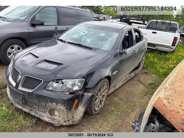 2009 Pontiac G8 VIN: 6G2ER57759L184334 Lot: 30039881