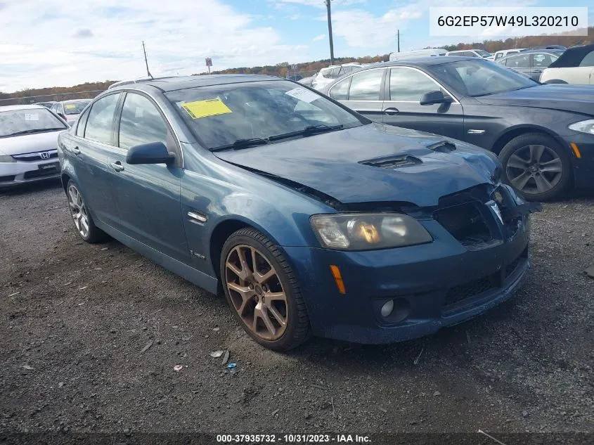 2009 Pontiac G8 Gxp VIN: 6G2EP57W49L320210 Lot: 37935732