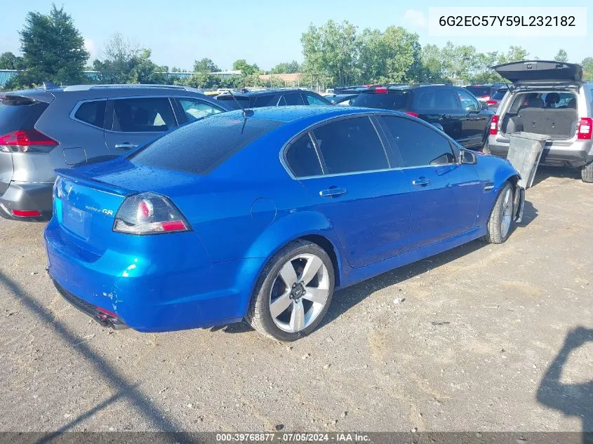 2009 Pontiac G8 Gt VIN: 6G2EC57Y59L232182 Lot: 39768877