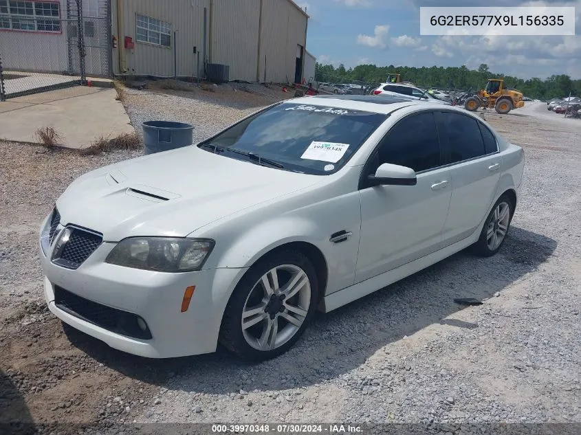 2009 Pontiac G8 VIN: 6G2ER577X9L156335 Lot: 39970348