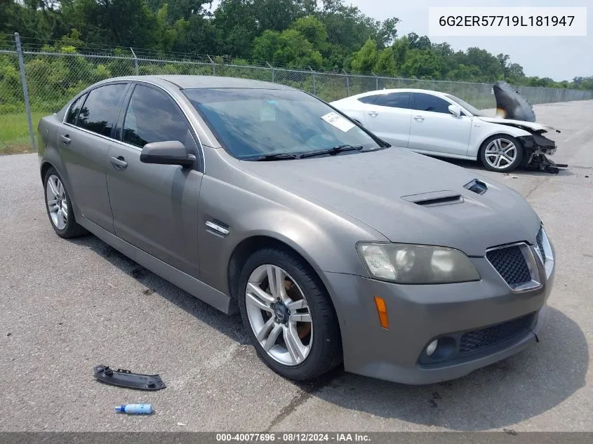 6G2ER57719L181947 2009 Pontiac G8