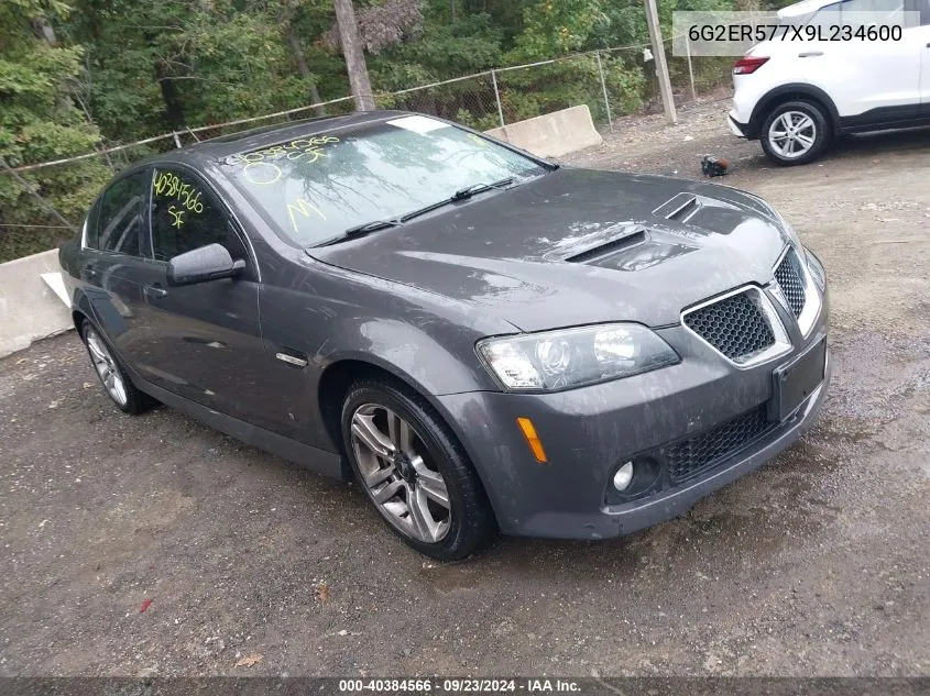 2009 Pontiac G8 VIN: 6G2ER577X9L234600 Lot: 40384566