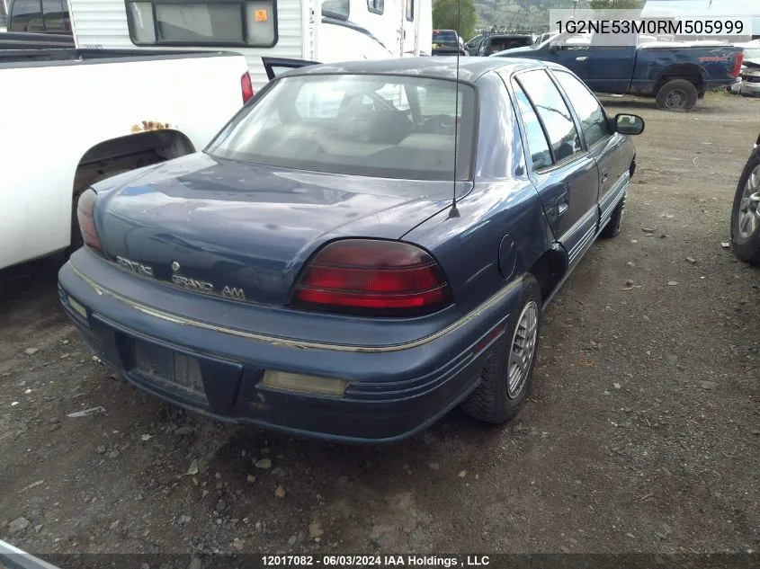 1994 Pontiac Grand Am VIN: 1G2NE53M0RM505999 Lot: 12017082