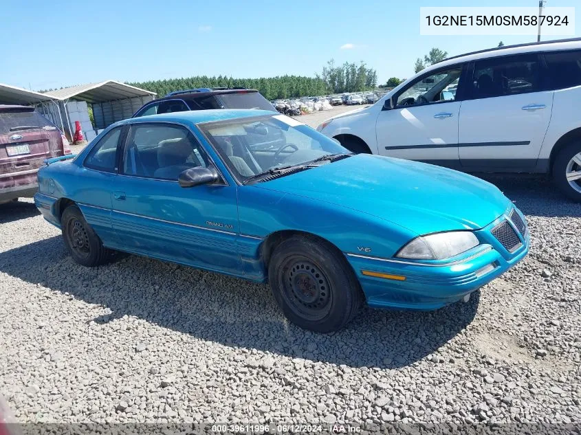 1995 Pontiac Grand Am Se VIN: 1G2NE15M0SM587924 Lot: 39611996