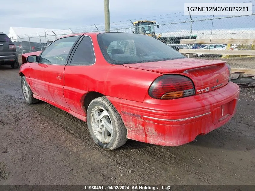 1G2NE12M3VC829281 1997 Pontiac Grand Am