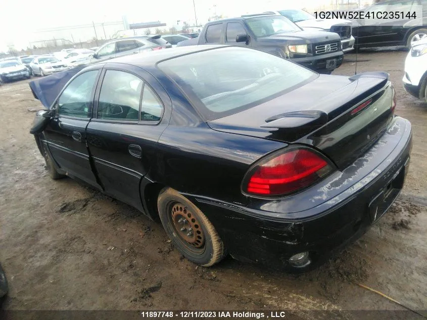 2001 Pontiac Grand Am Gt VIN: 1G2NW52E41C235144 Lot: 11897748