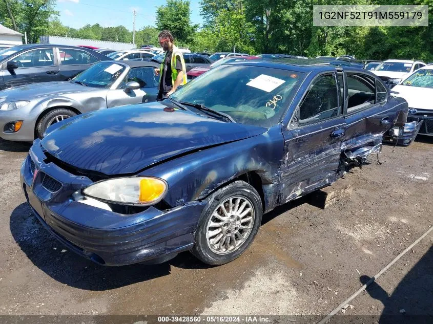 2001 Pontiac Grand Am Se1 VIN: 1G2NF52T91M559179 Lot: 39428560