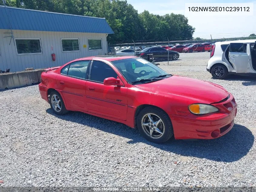 2001 Pontiac Grand Am Gt VIN: 1G2NW52E01C239112 Lot: 39548366