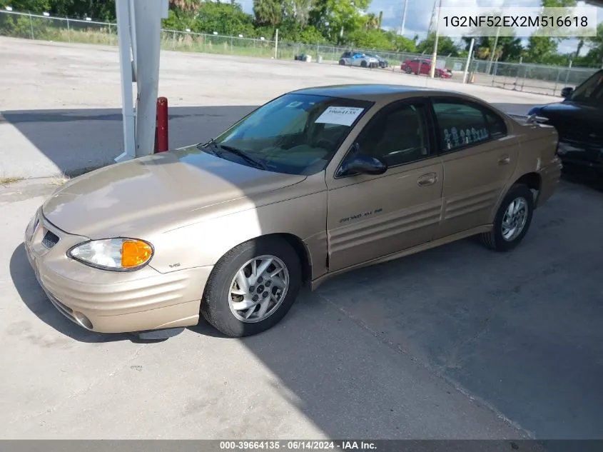 2002 Pontiac Grand Am Se1 VIN: 1G2NF52EX2M516618 Lot: 39664135