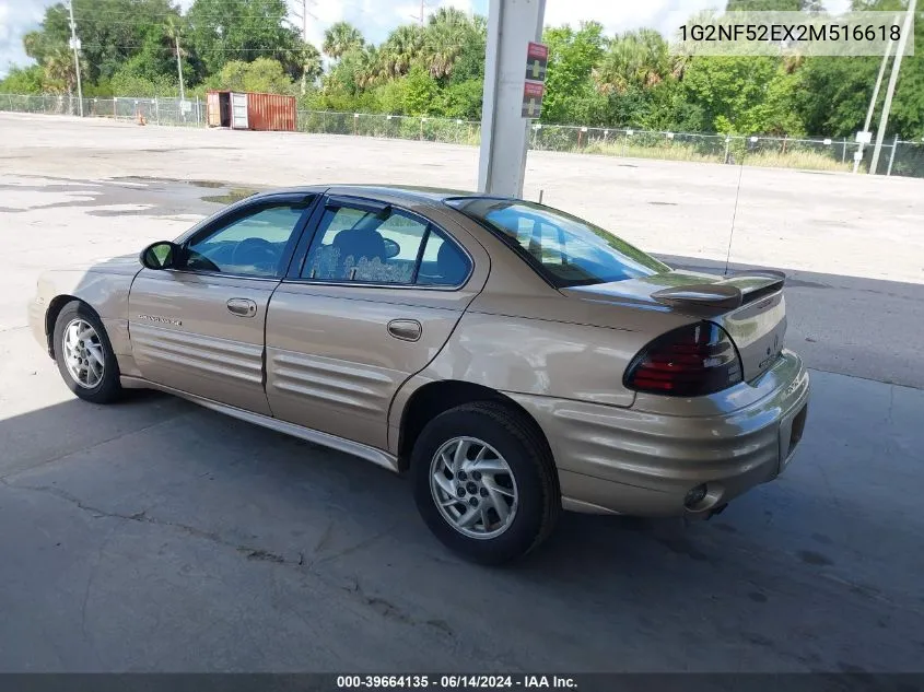 2002 Pontiac Grand Am Se1 VIN: 1G2NF52EX2M516618 Lot: 39664135