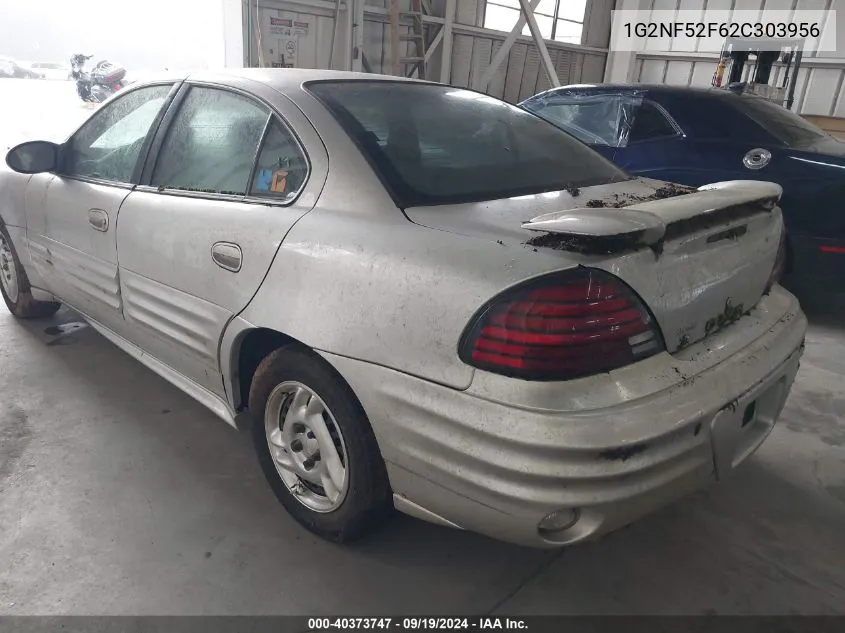 2002 Pontiac Grand Am Se1 VIN: 1G2NF52F62C303956 Lot: 40373747